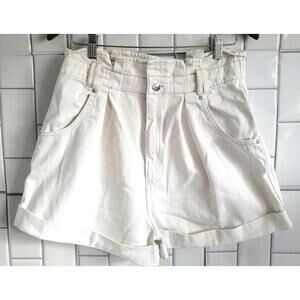 We The Free Nova Ladies High Waist Denim Short Loose Fit Paper Bag Style Deni